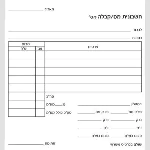 חשבונית קבלה דוגמא 002